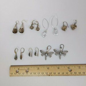 Lot 7 Silver Earrings hook style